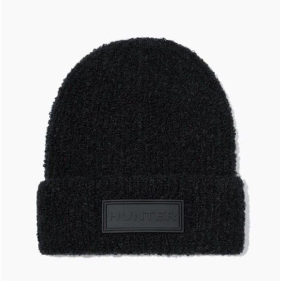 Hunter Tonal Patch Logo Beanie - Black OS, $58 MSRP, New With Tags - Picture 3 of 12